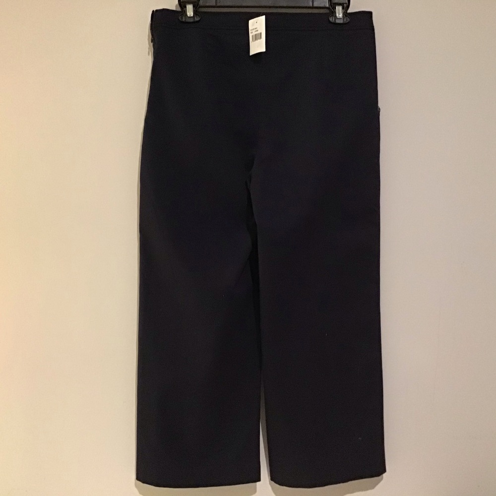 Pants Large Dark Navy Stretch  NWT First Monday